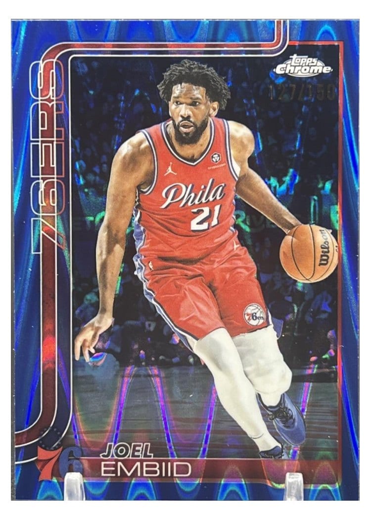 2025 Topps Chrome Joel Embiid #149 card