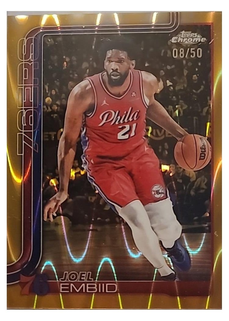 2025 Topps Chrome Joel Embiid #149 card
