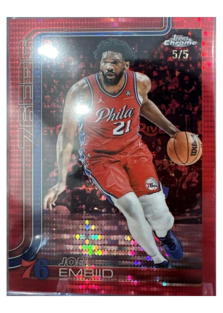 2025 Topps Chrome Joel Embiid #149 card