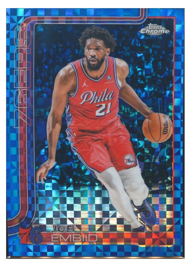 2025 Topps Chrome Joel Embiid #149 card