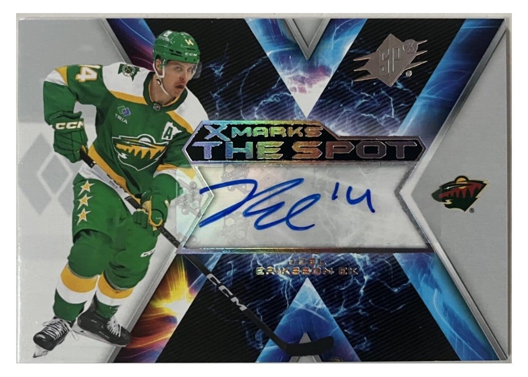 2023-24 SPx X Marks the Spot Autos Joel Eriksson Ek #XM-JE card