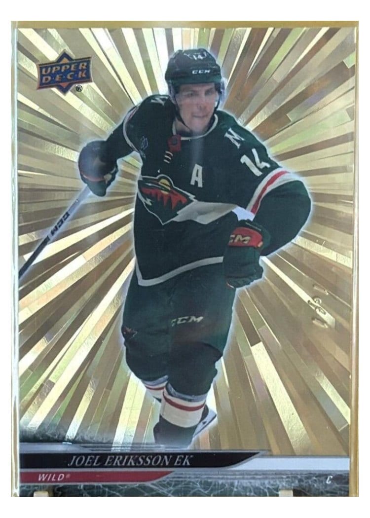 2024-25 Upper Deck Base Set Joel Eriksson Ek Outburst Gold #93