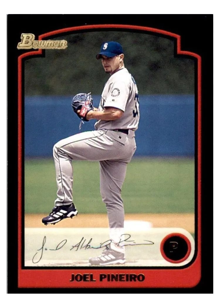 2003 Bowman Joel Pineiro #75 card