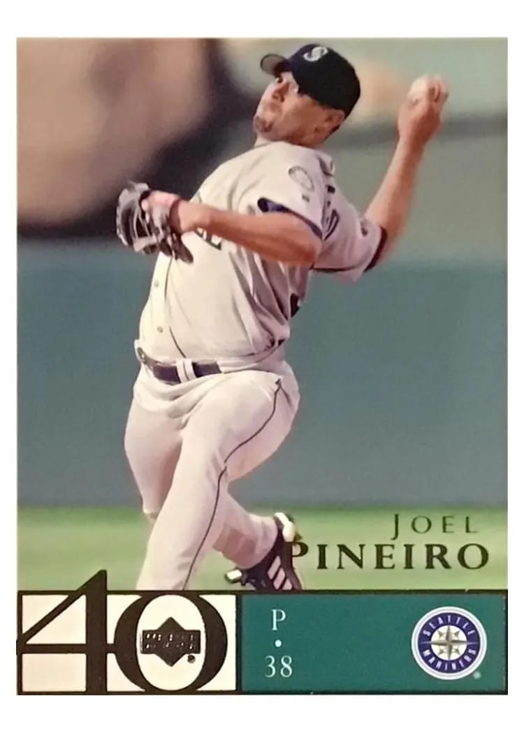 2003 Upper Deck 40 Man Joel Pineiro #152 card