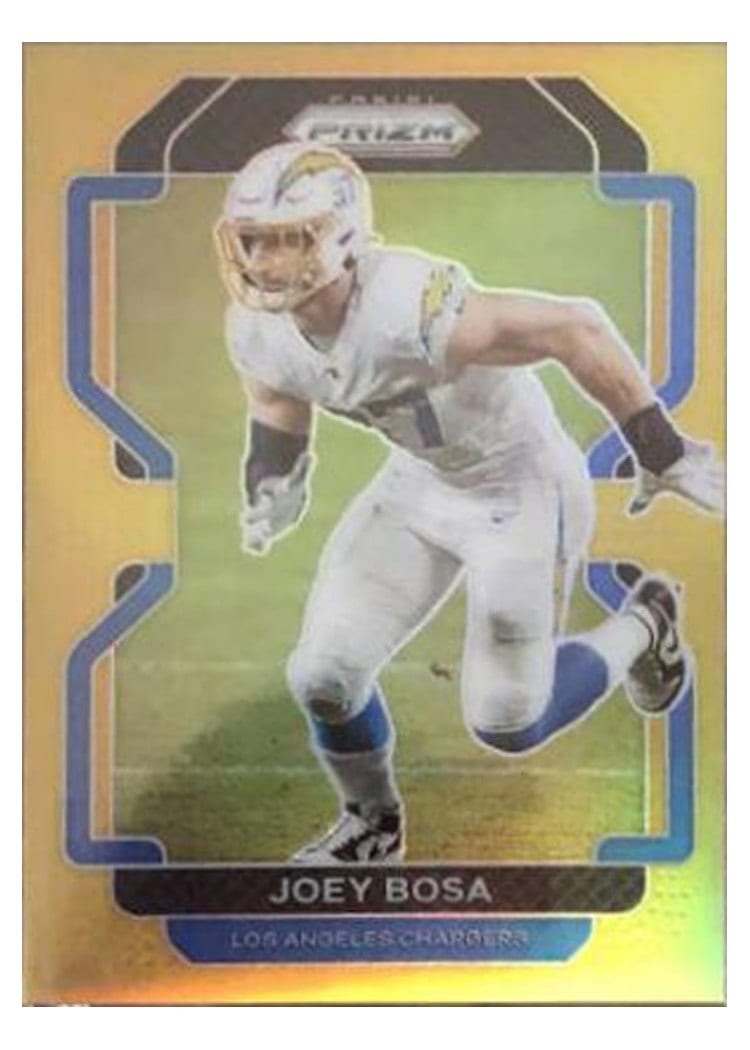 2021 Panini Prizm Base Set Joey Bosa Gold Prizm #171 card
