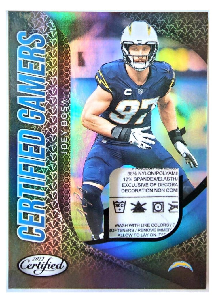 2022 Panini Certified Certified Gamers Mirror Joey Bosa #CG-JB card