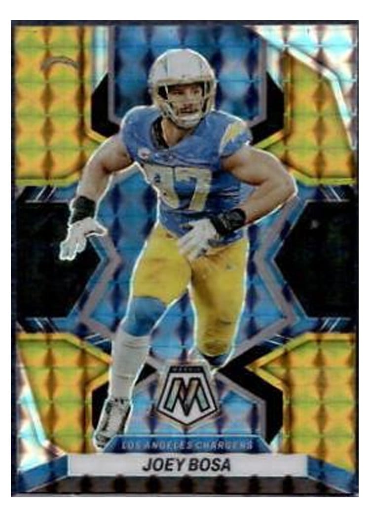 2022 Panini Mosaic Base Set Joey Bosa Choice Black Gold #106 card