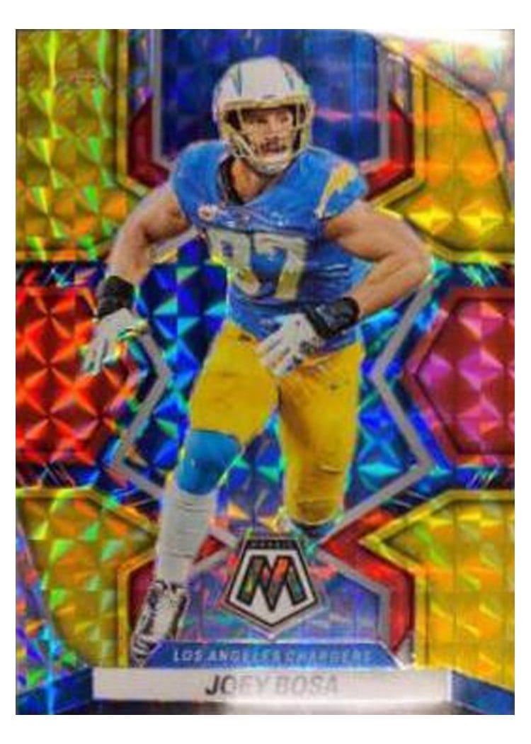 2022 Panini Mosaic Base Set Joey Bosa Choice Fusion Red Yellow #106 card