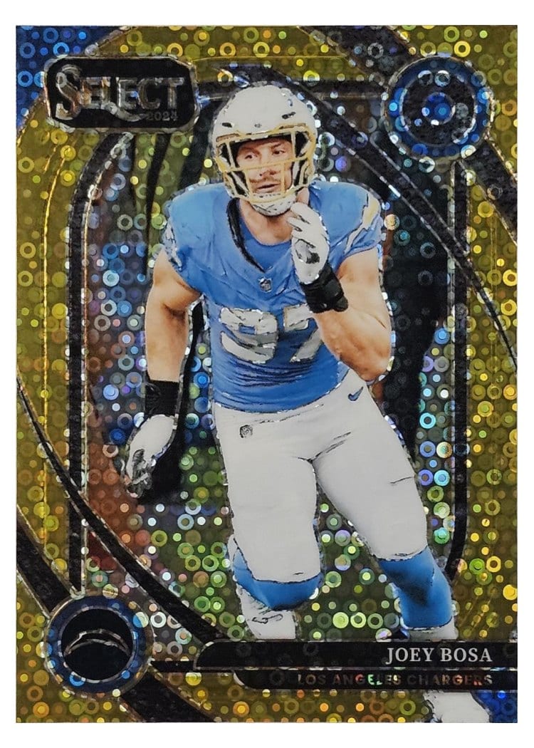 2024 Panini Select Base Set Joey Bosa Gold Disco Prizm #270 card