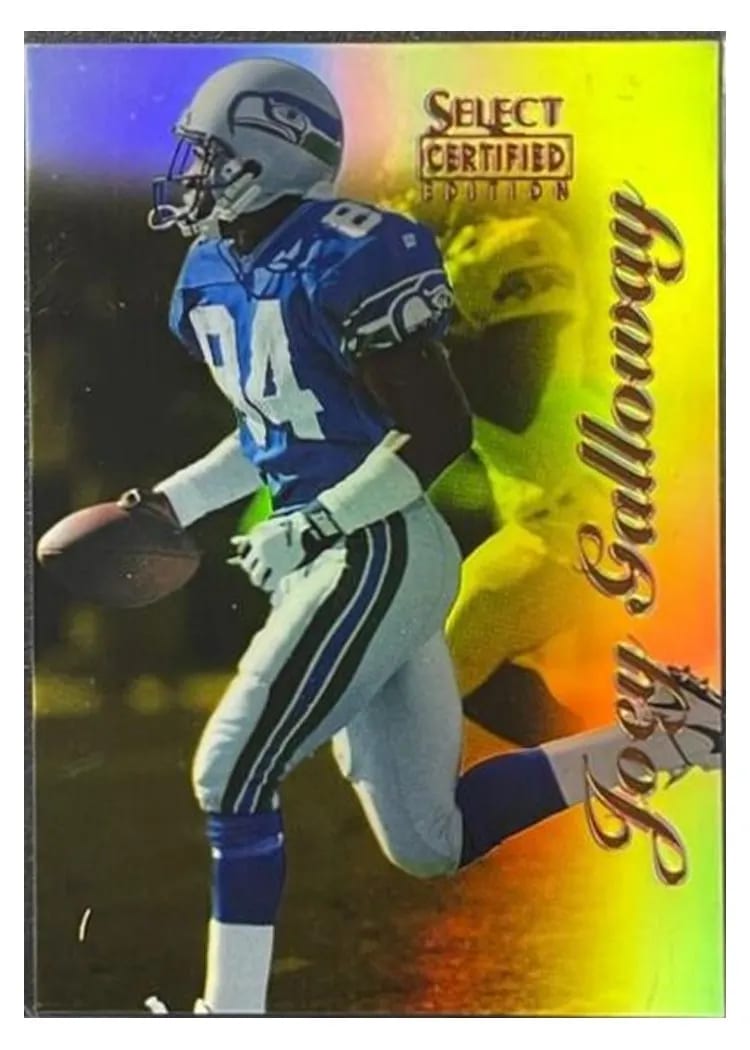 1996 Select Certified Joey Galloway Mirror Gold #79 card