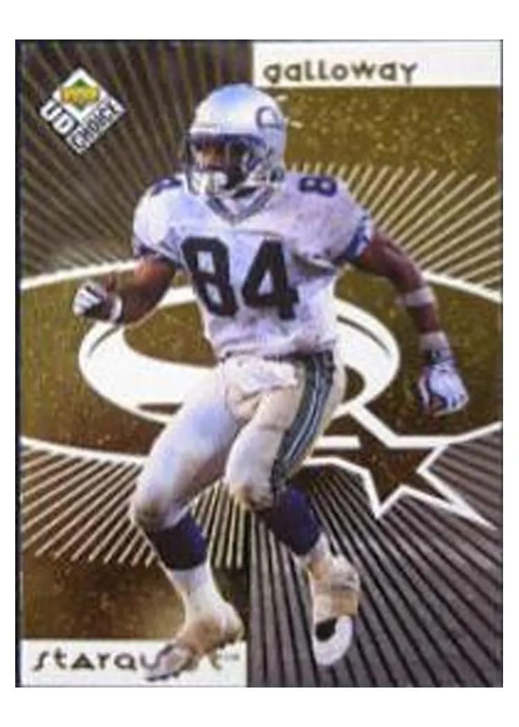 1998 Upper Deck UD Choice Starquest Joey Galloway Gold #14 card