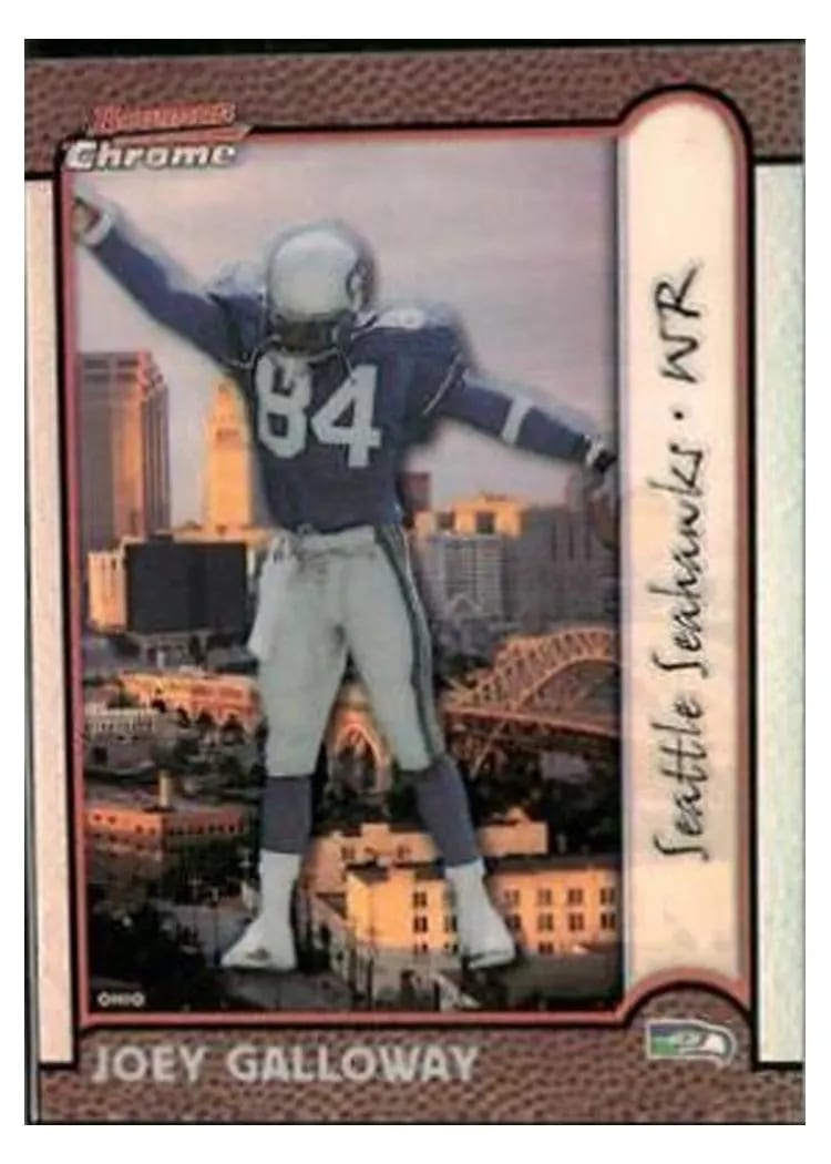 1999 Bowman Chrome Joey Galloway Interstate Refractor #7 card