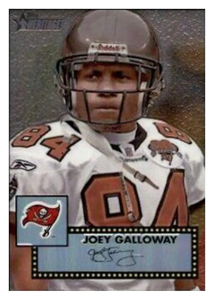 2006 Topps Heritage Chrome Joey Galloway Black Refractor #THC20 card