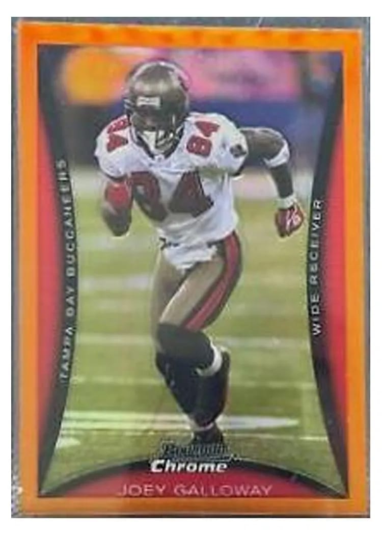2008 Bowman Chrome Joey Galloway Orange Refractor #BC180 card