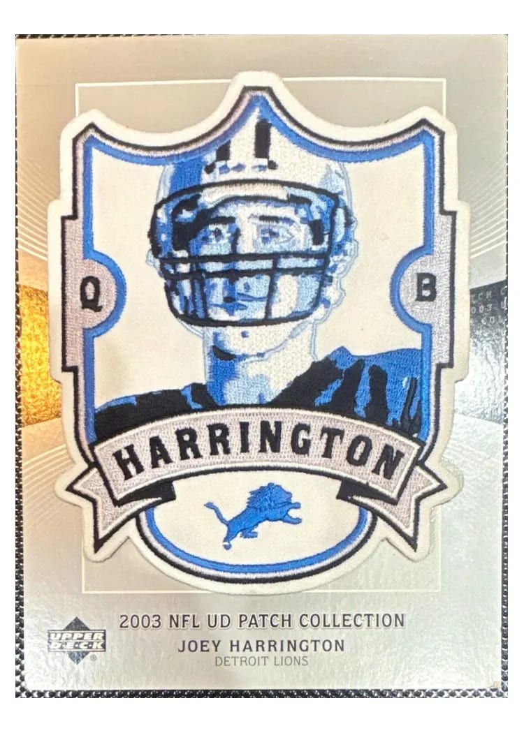2003 Upper Deck Patch Collection Joey Harrington #3 card