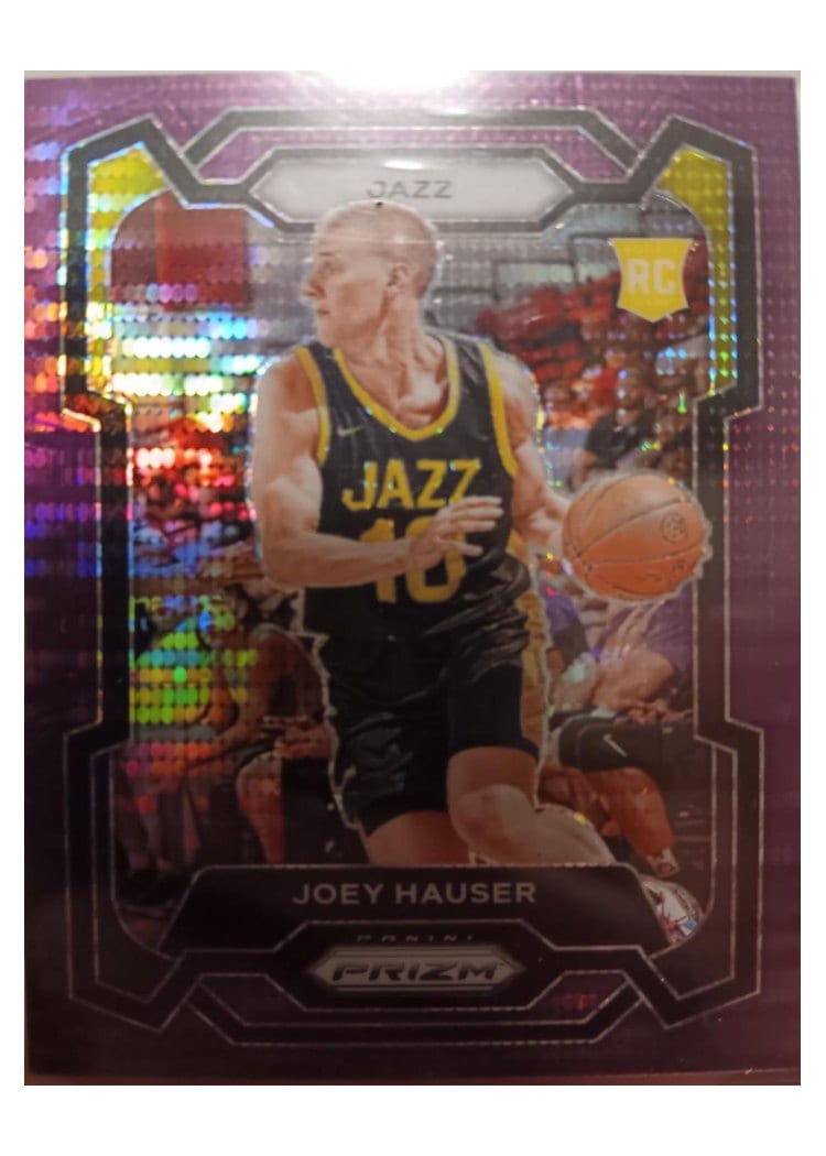 2023-24 Panini Prizm Base Set Joey Hauser Purple Pulsar #293 card
