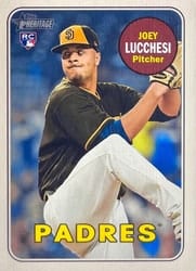 2018 Topps Heritage Base Set Joey Lucchesi #655c card