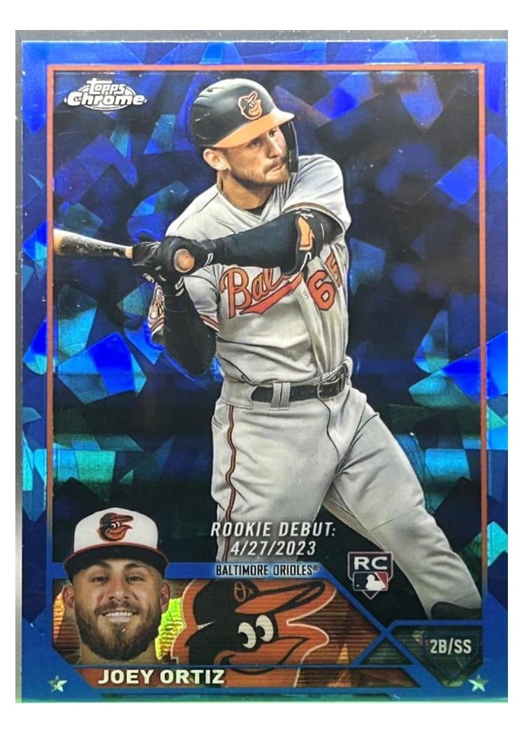 2023 Topps Chrome Update Sapphire Edition Base Set Joey Ortiz #USCS103 card