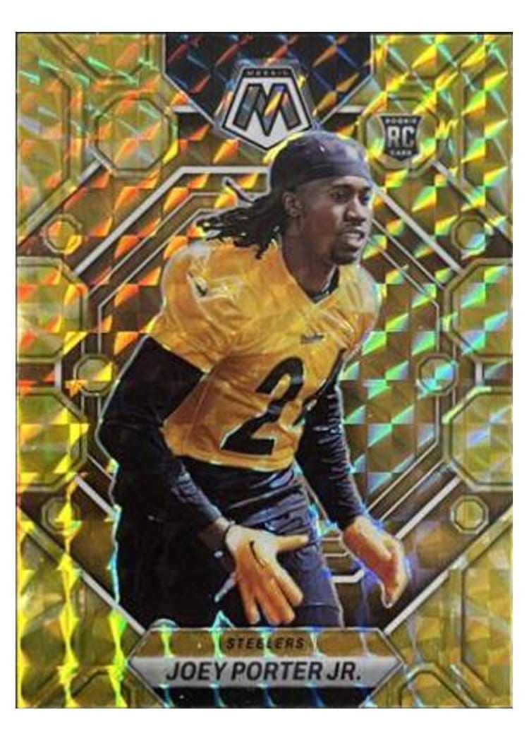 2023 Panini Mosaic Base Set Joey Porter Jr. Reactive Yellow #335 card