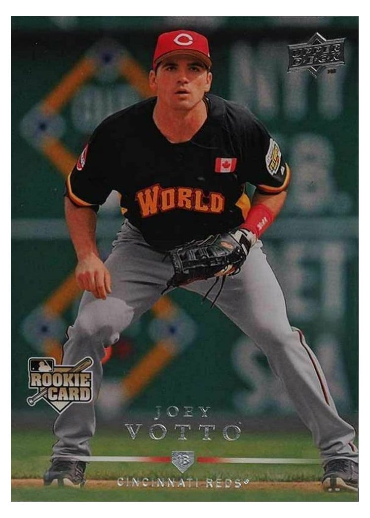 2008 Upper Deck Base Set Joey Votto #349 card