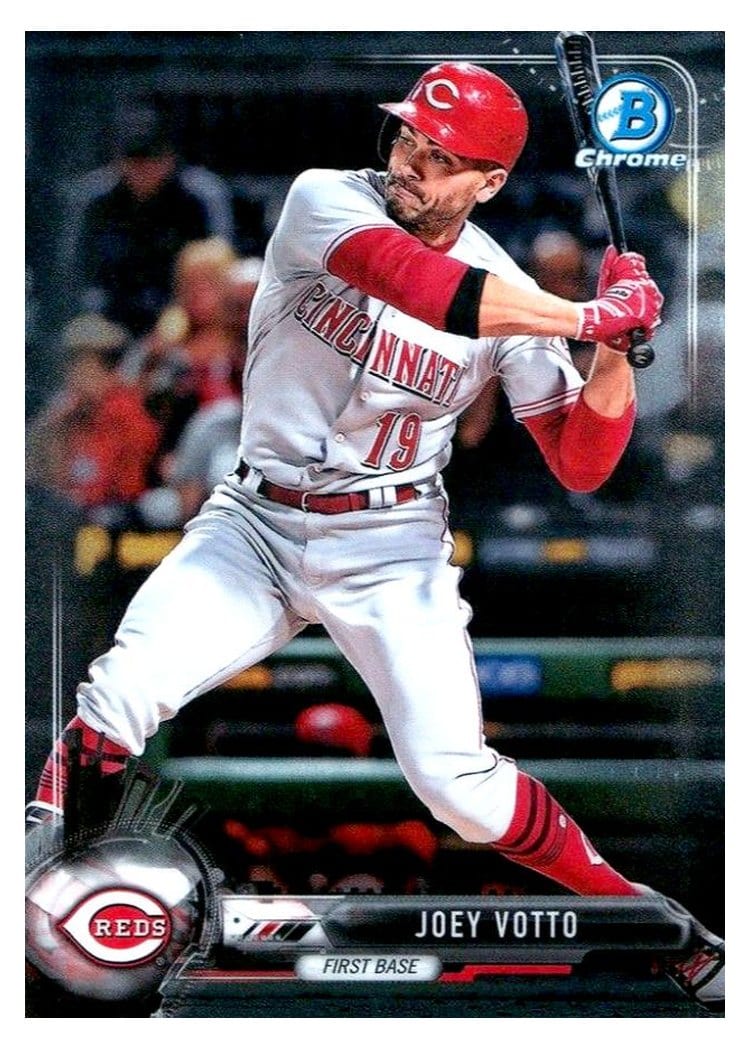 2017 Bowman Chrome Base Set Joey Votto #62 card