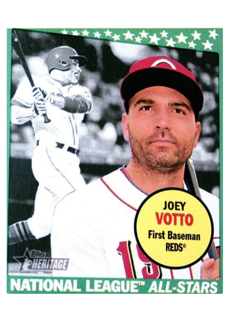 2018 Topps Heritage Base Set Joey Votto #187 card