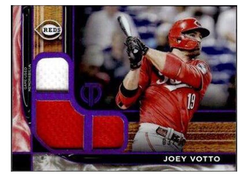 2022 Topps Tribute Triple Relics Joey Votto #TTR-JVO card