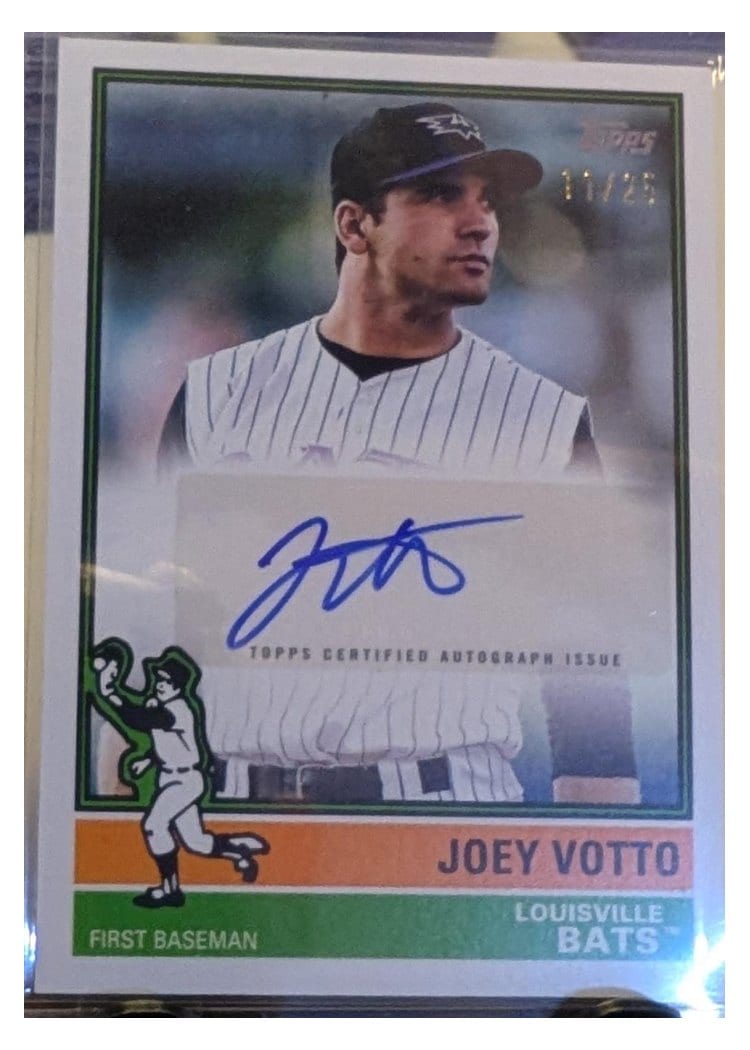 2025 Topps Pro Debut MiLB Legends Autographs Joey Votto #ML-JV card
