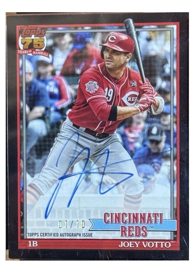 2026 Topps 1991 Topps Autographs Joey Votto #91A-JVO card