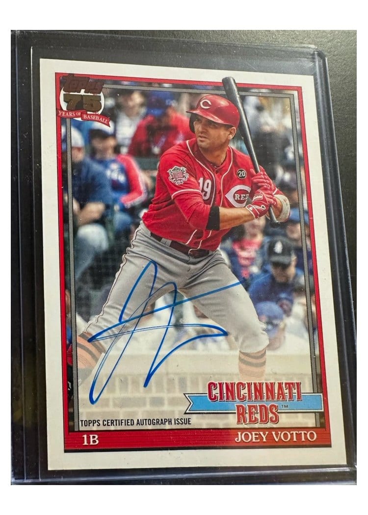 2026 Topps 1991 Topps Autographs Joey Votto #91A-JVO card