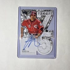 2026 Topps 75 Years of Topps Die-Cut Autographs Joey Votto #75YA-JV card
