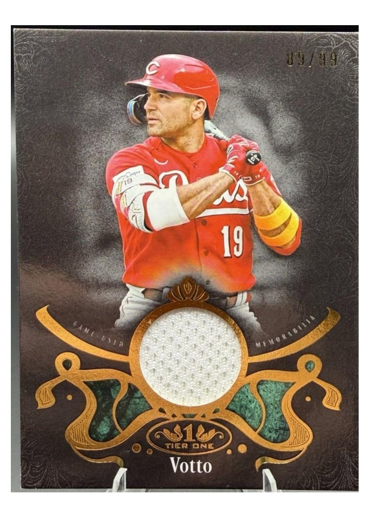 2026 Topps Tier One Shadow Relics Joey Votto #SR-JV card