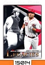 2021 Finest Legacies Joey Votto / Johnny Bench #FL-JV card
