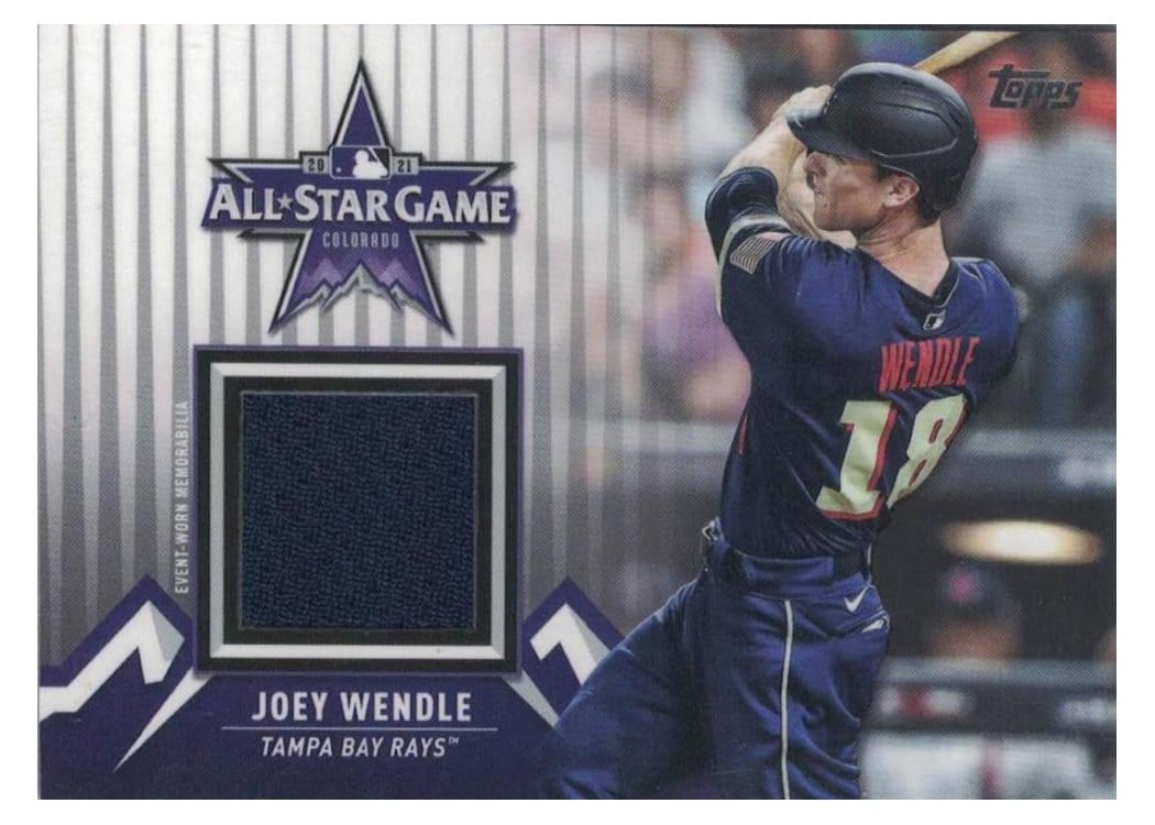 2021 Topps Update All-Star Stitches Joey Wendle #ASSC-JWE card