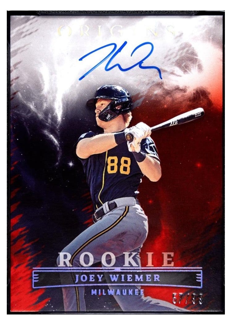 2023 Panini Chronicles Origins Rookie Signatures Joey Wiemer #OPS-JW card