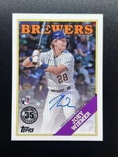 2023 Topps Update 1988 Topps Baseball Autographs Joey Wiemer #88BAU-JWI card