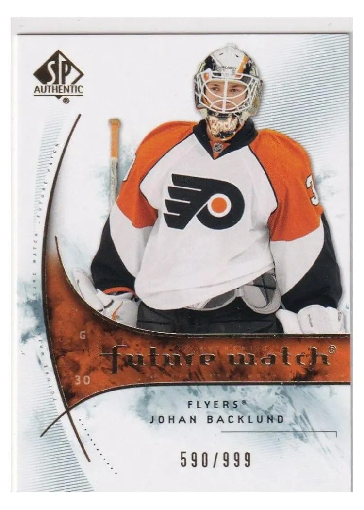 2009 SP Authentic Johan Backlund #195 card