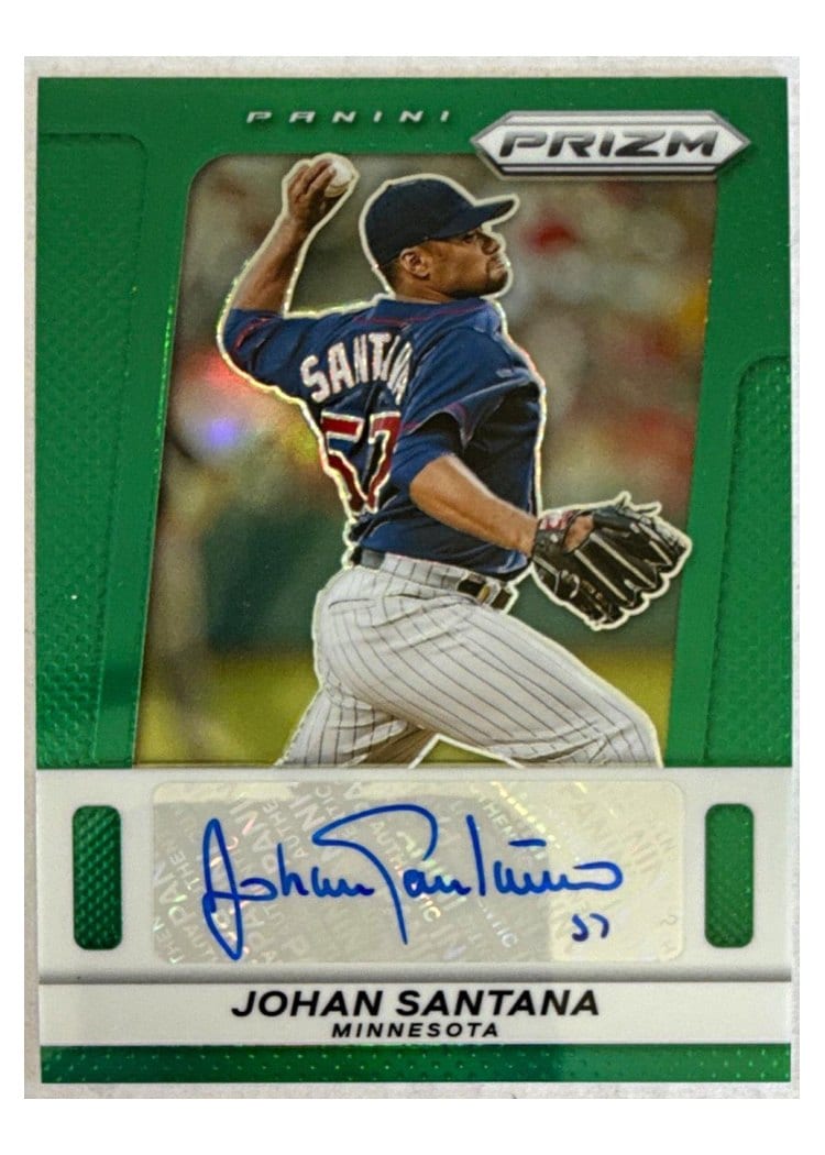 2024 Panini Prizm Throwback Signatures Johan Santana #10 card