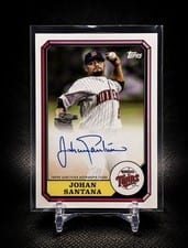 2025 Topps Archives 1987 Topps Boardwalk and Baseball Autographs Johan Santana #87BBA-JSA card