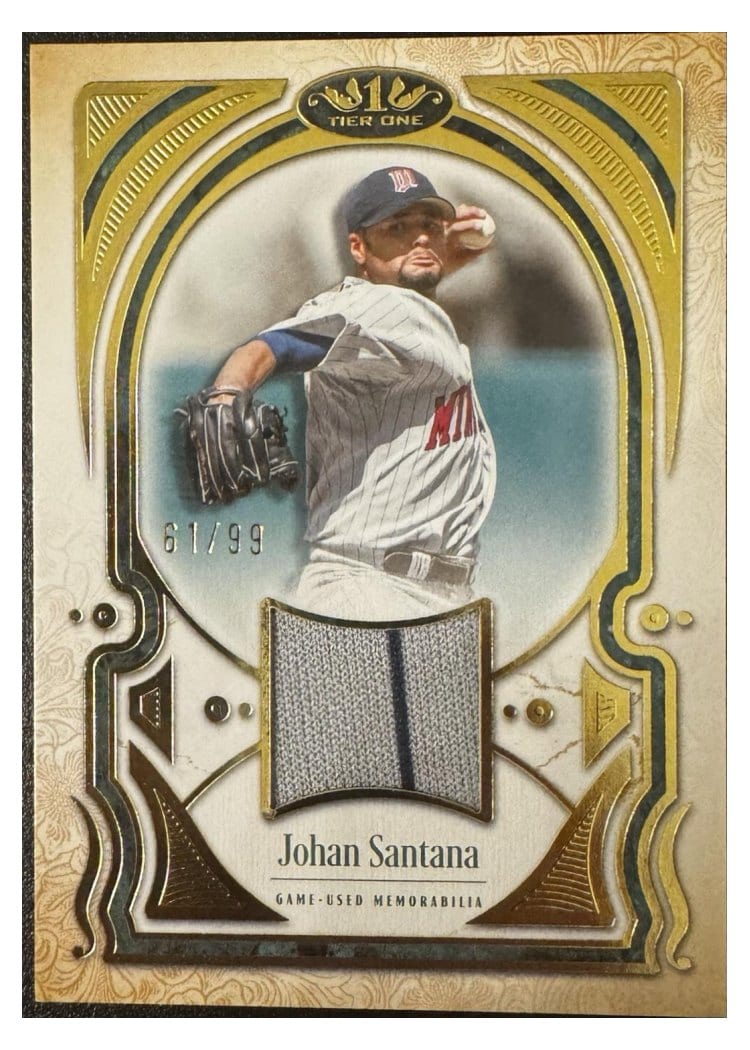 2026 Topps Tier One Tier One Talent Relics Johan Santana #T1TR-JS card