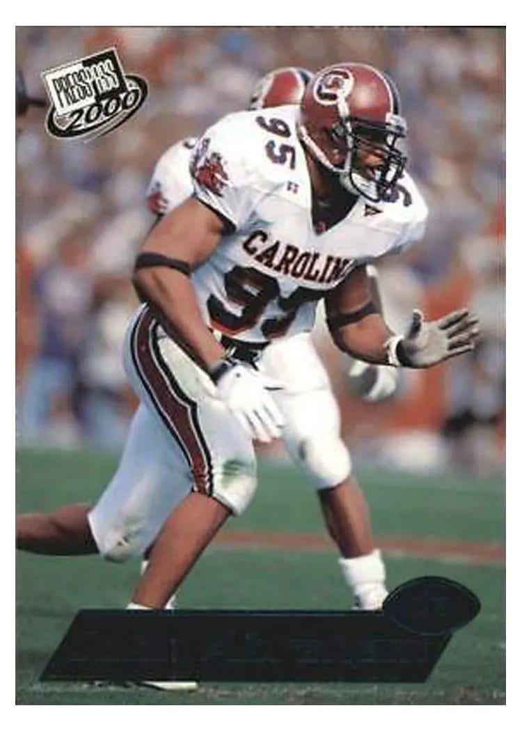 2000 Press Pass John Abraham #21 card