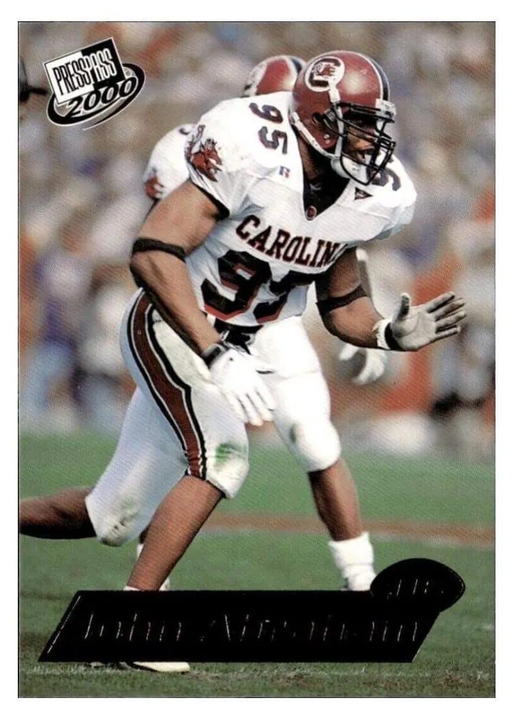 2000 Press Pass John Abraham #21 card