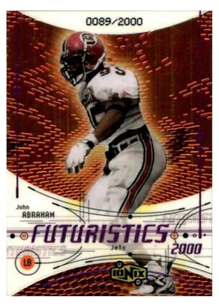 2000 Upper Deck Ionix John Abraham #72 card