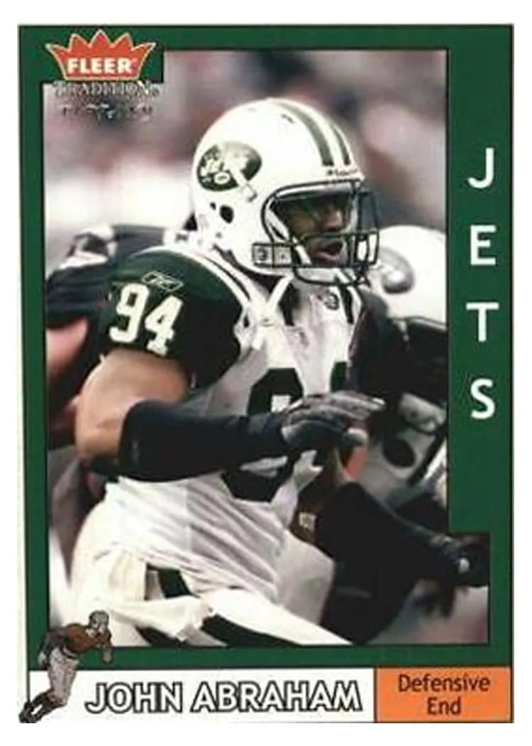2003 Fleer Tradition John Abraham Tiffany #41 card