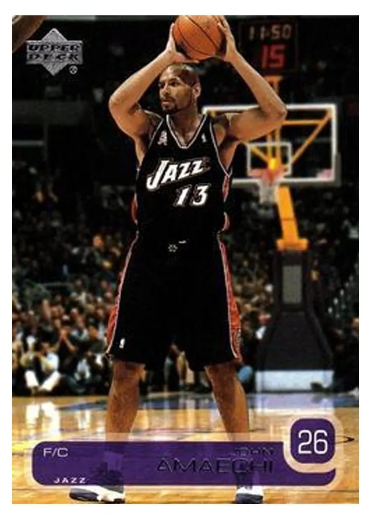 2002 Upper Deck John Amaechi #170 card