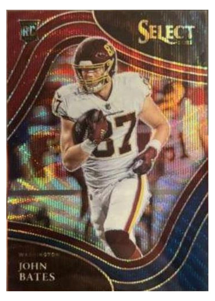 2021 Panini Select Base Set John Bates #393 card