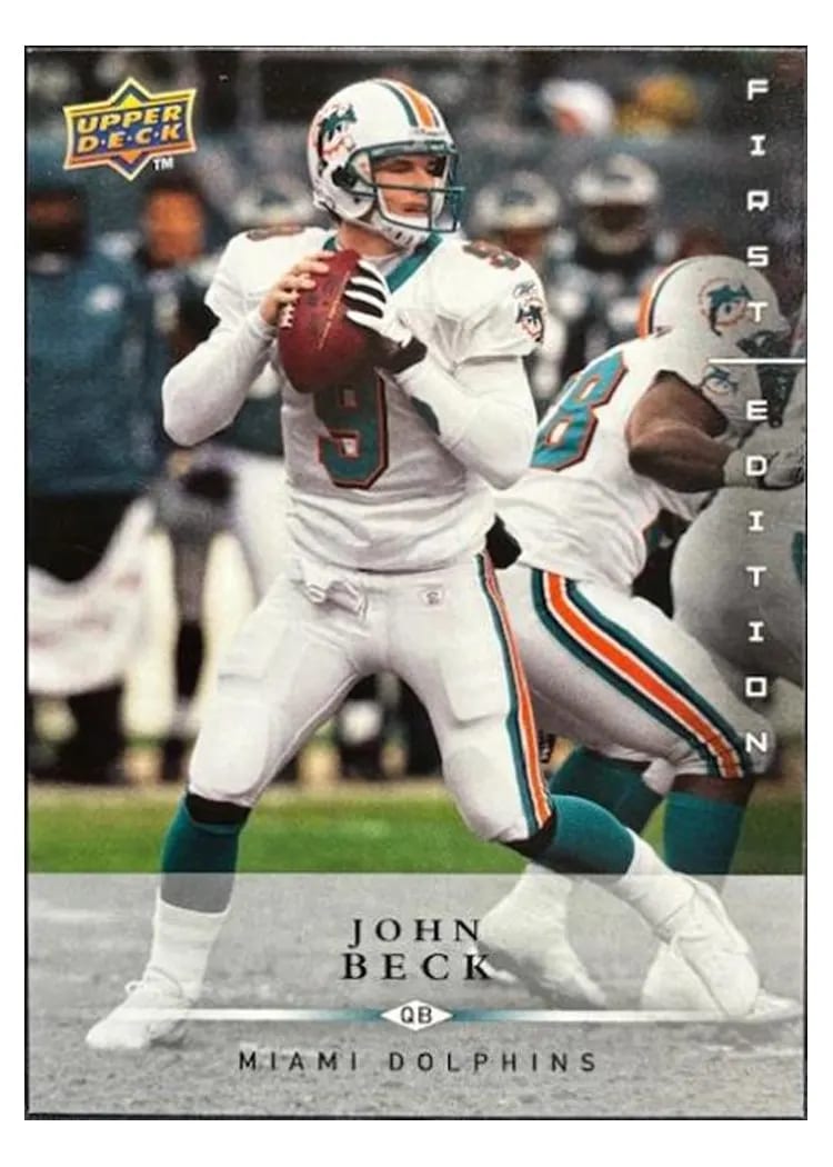 2008 Upper Deck First Edition John Beck #80 card