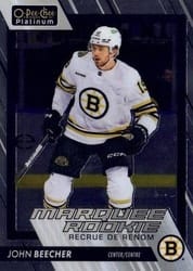 2023-24 O-Pee-Chee Platinum Base Set John Beecher #256 card