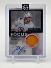 2023-24 Upper Deck Premier Premier Focus Autograph Patch Rookies John Beecher #PFR-JB card