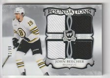 2023-24 Upper Deck The Cup Foundations Quad Jersey John Beecher #F-JB card